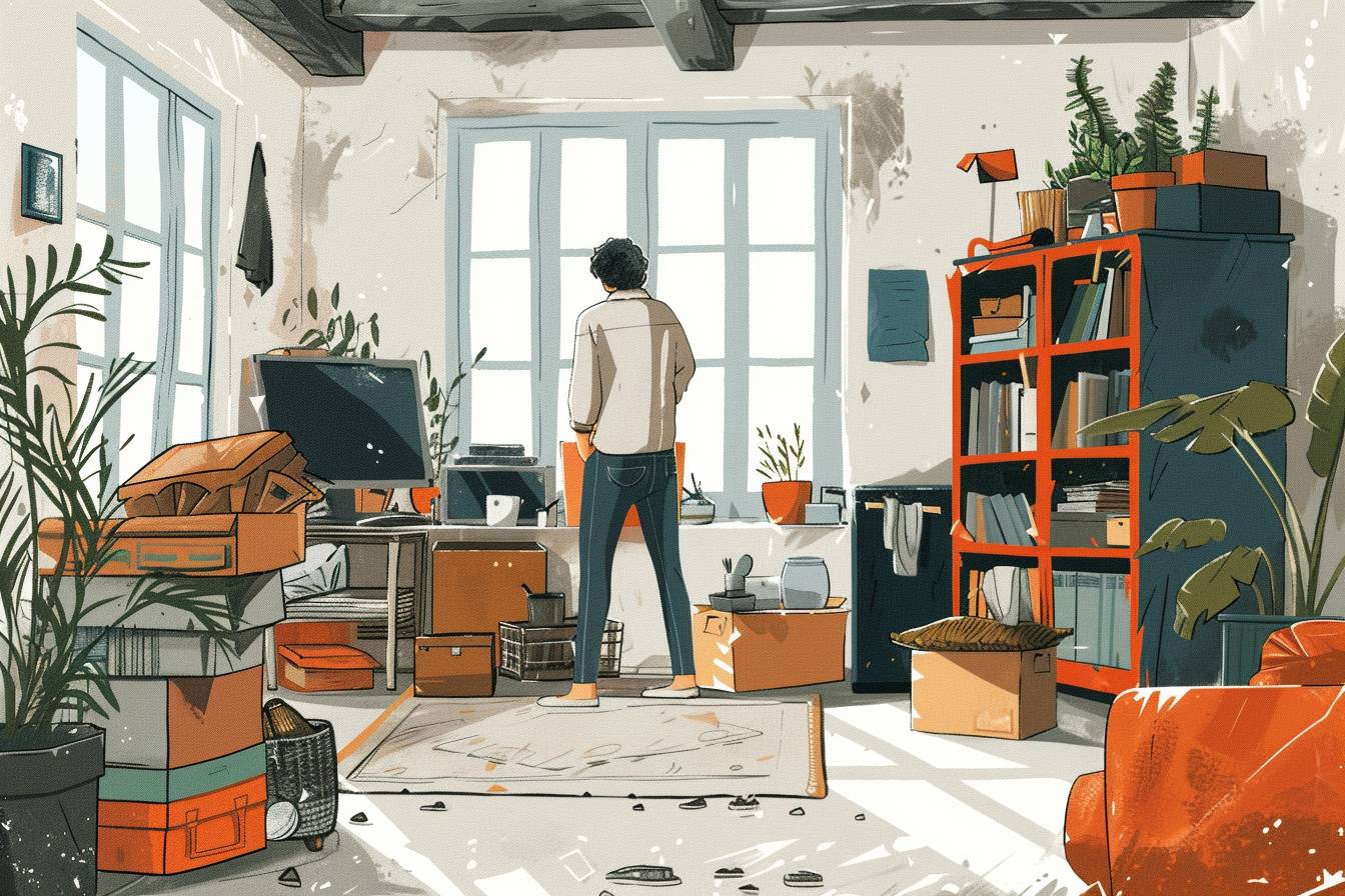 Professionnels en action lors du débarras d'une maison insalubre à Narbonne, illustrant une transformation efficace et aisée du domicile.